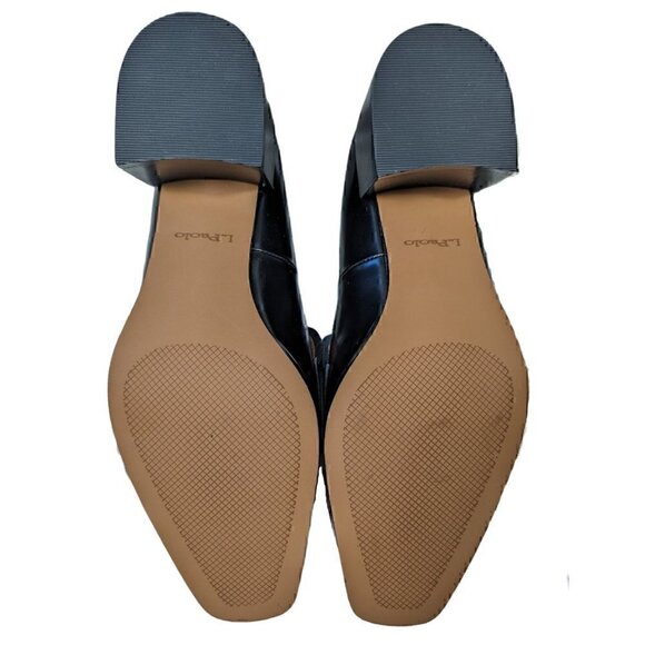 Linea Paolo Miramar Black Leather Penny Loafers - New without Box - Picture 5 of 6